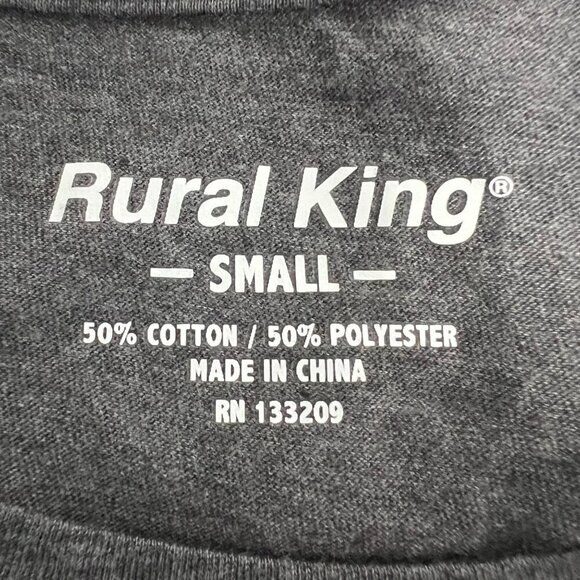 Rural King Womens Rural Roots Long Sleeve Tee Gray/Multi Crew Neck S Soft - Picture 8 of 8
